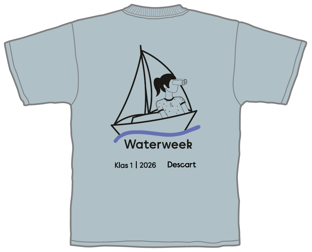 Werkweek sportshirt waterweek klas 1